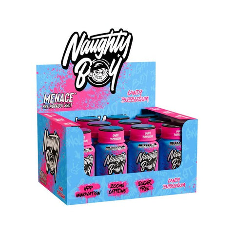Menace Pre-Workout Shot - Candy Bubblegum - 12 x 60 ml.