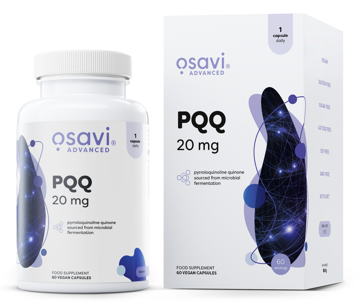 PQQ, 20mg - 60 vegan caps