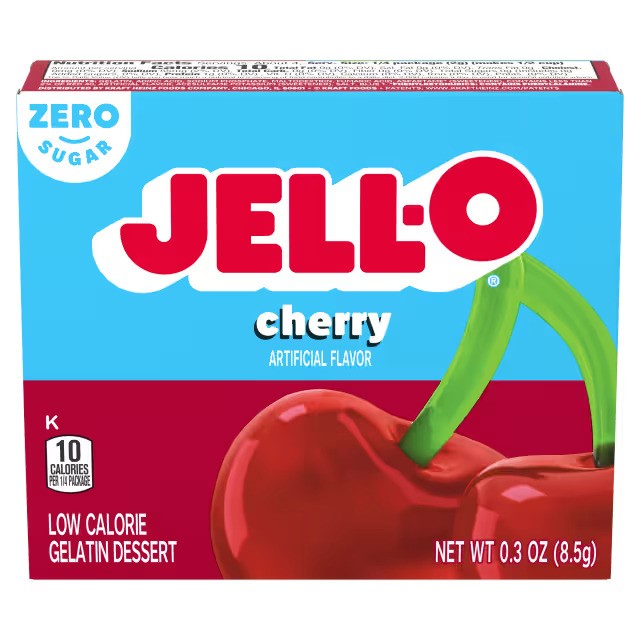 Gelatin Dessert Sugar Free - Cherry - 8.5g