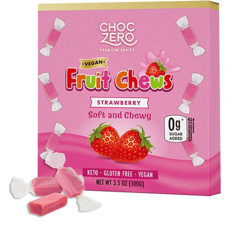 Vegan Fruit Chews - Strawberry - 100g