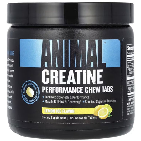 Animal Creatine Chews - Lemon Ice  - 120 chewable tablets