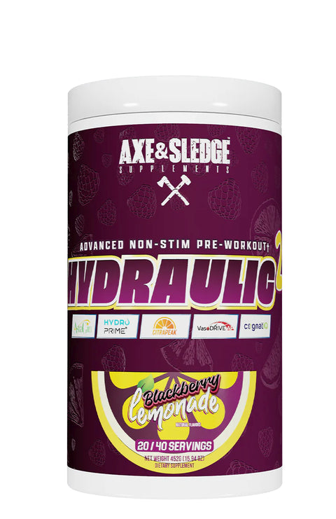 Hydraulic V2 Non-Stim Pre-Workout - Blackberry Lemonade - 452g
