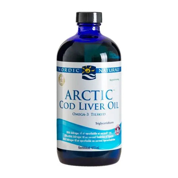 (Danish Label) Arctic Cod Liver Oil - 1060mg Orange - 473 ml.