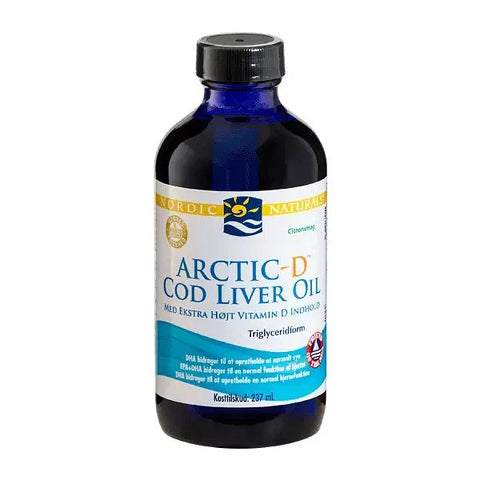 (Danish Label) Arctic-D Cod Liver Oil - Lemon - 237 ml.