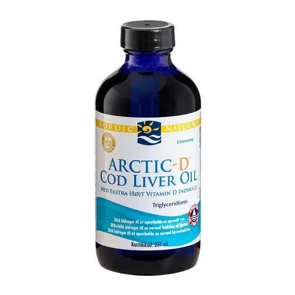 (Danish Label) Arctic-D Cod Liver Oil - Lemon - 237 ml.
