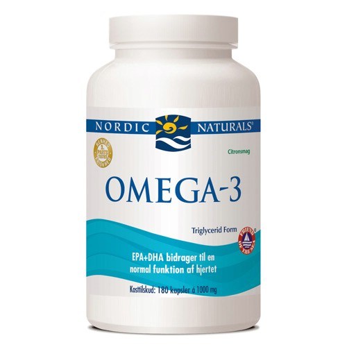 (Danish Label) Omega-3 Fiskeolie - 690mg Lemon - 180 softgels