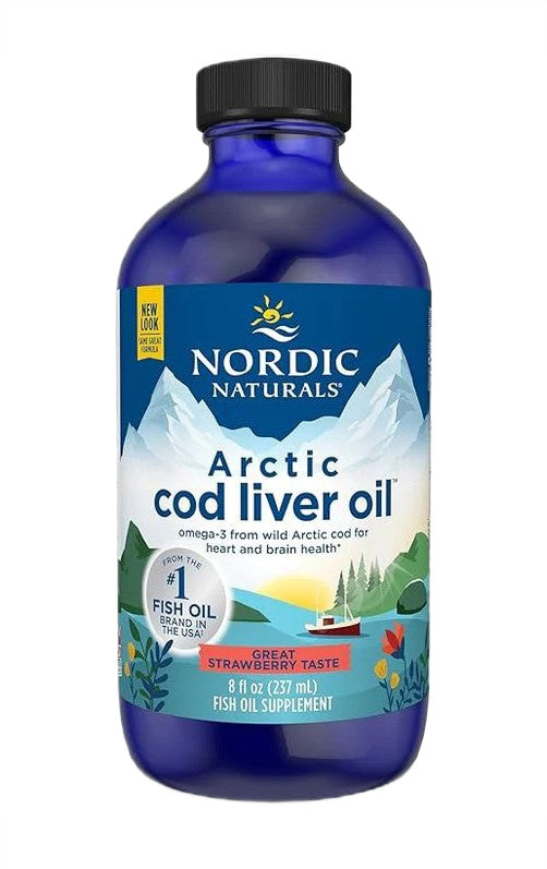 Arctic Cod Liver Oil - 1060mg Strawberry - 237 ml.