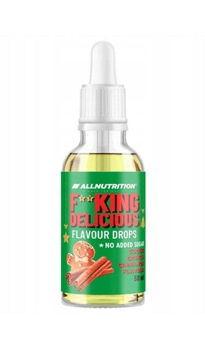 Fitking Delicious Flavour Drops - Cookie Crunch Cinnamon - 50 ml.