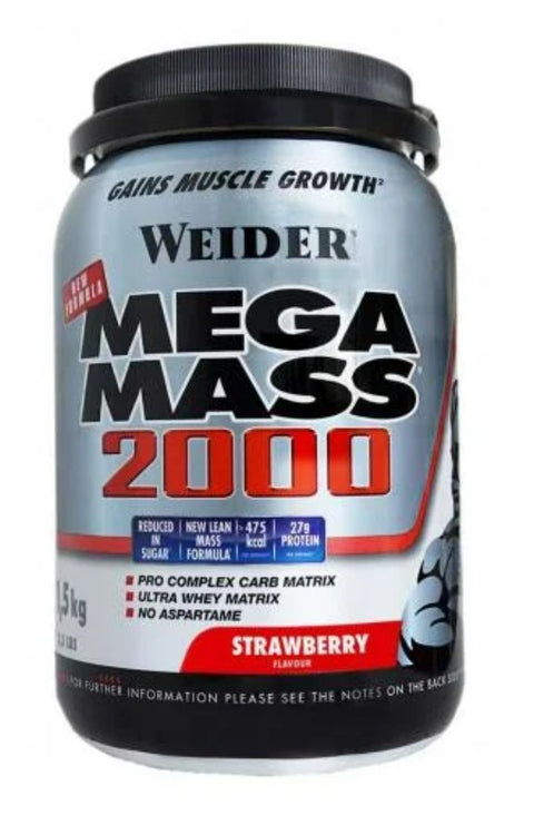 Mega Mass 2000 - Strawberry - 1500g