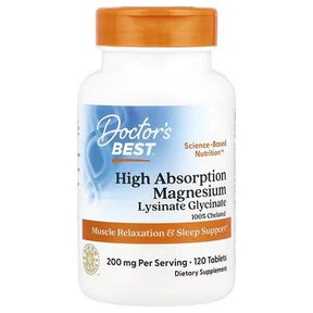 High Absorption Magnesium, 200mg - 120 tablets