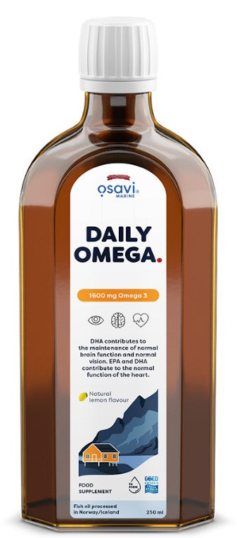 Daily Omega - 1600mg Omega 3 (Natural Lemon) - 250 ml.