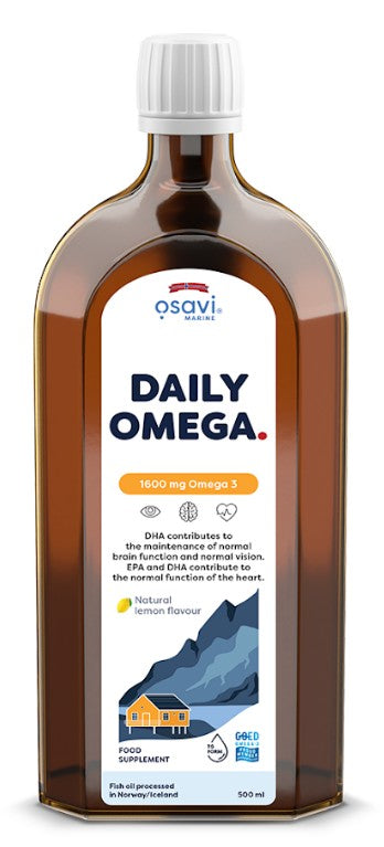 Daily Omega - 1600mg Omega 3 (Natural Lemon) - 500 ml.