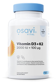 2000IU + 100mcg - 120 softgels