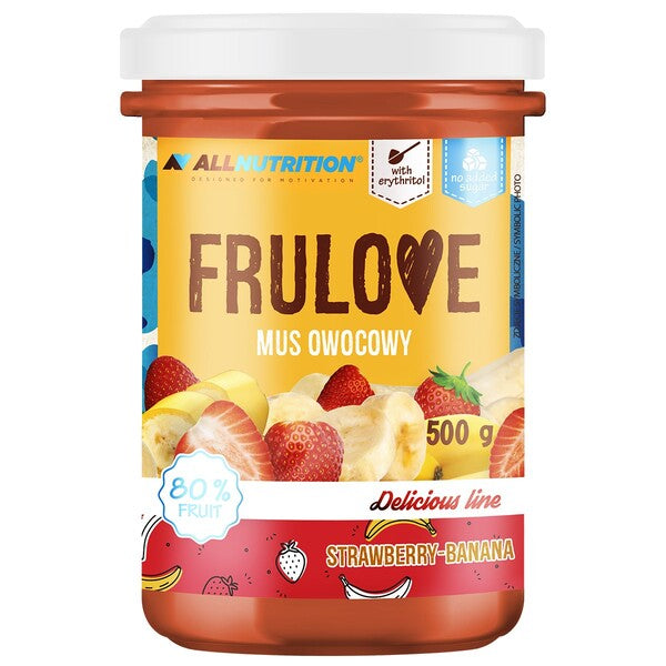 Frulove Mousse, Strawberry-Banana - 500g