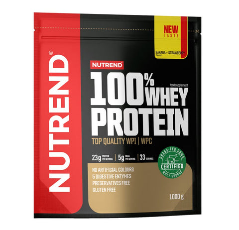 100% Whey Protein - Banana + Strawberry - 1000g