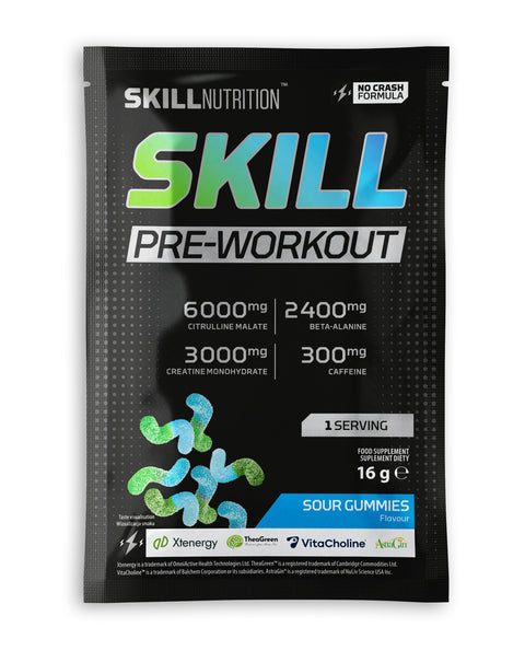 Skill Pre-Workout - Sour Gummies - 16g (1 serving)