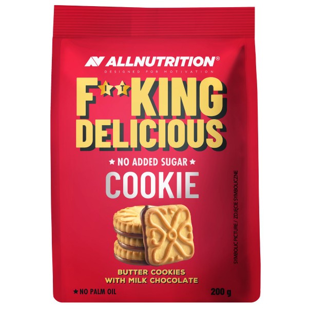 Fitking Delicious Cookie - Butter Cookies with Milk Chocolate - 200g