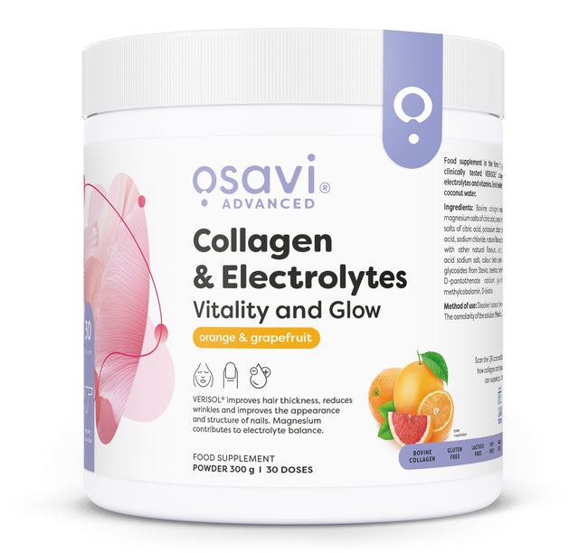 Collagen Electrolytes Vitality and Glow, Orange & Grapefruit - 300g