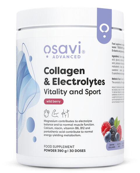 Collagen Electrolytes Vitality and Sport - Wild Berry - 390g