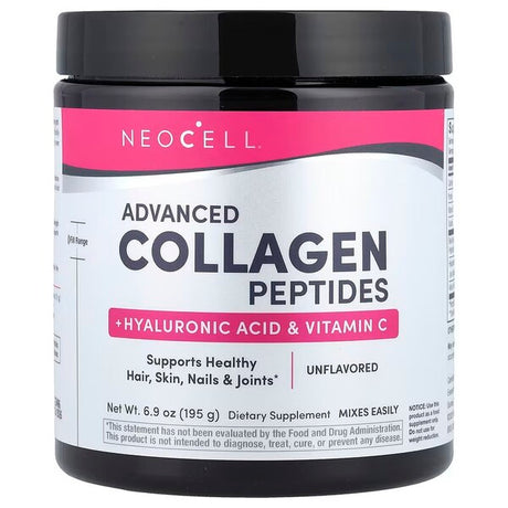 Advanced Collagen Peptides with Vitamin C & Hyaluronic Acid - 195g