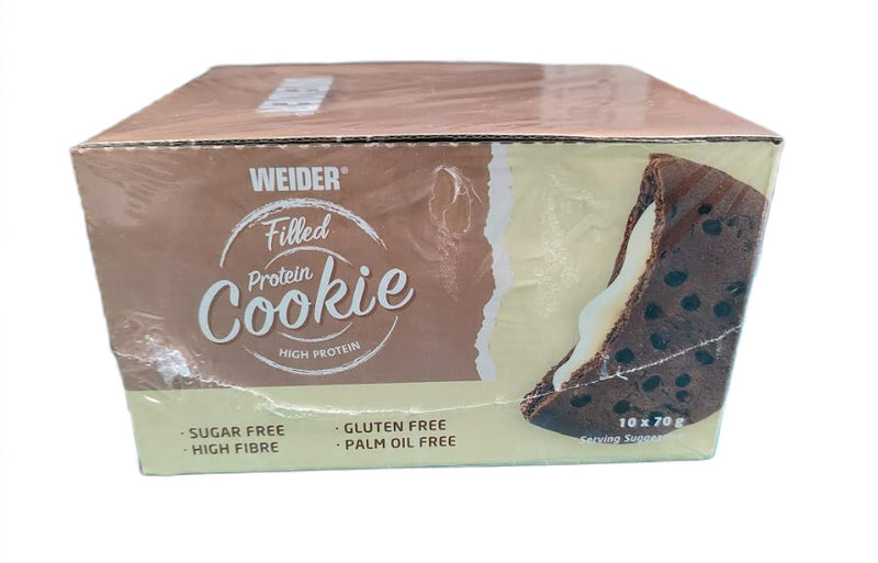 Filled Protein Cookie - Chocolate-Vanilla - 10 x 70g