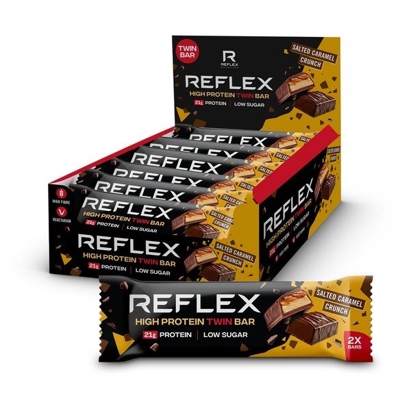 High Protein Twin Bar - Salted Caramel Crunch - 12 x 60g