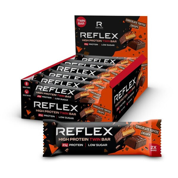 High Protein Twin Bar - Chocolate Toffee Crispy - 12 x 60g
