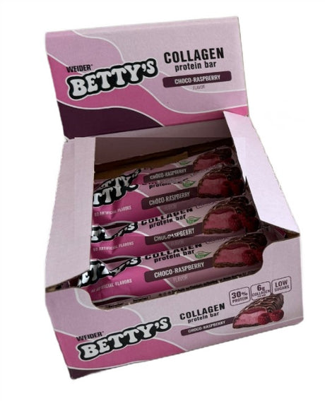 Bettys Collagen Protein Bar, Choco-Raspberry - 12 x 50g