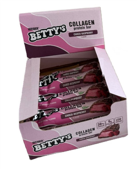 Bettys Collagen Protein Bar - Choco-Raspberry - 12 x 50g