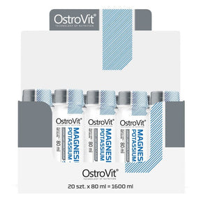 Magnesium Potassium + B6 Shot, Lemon Lime Grape - 20 x 80 ml.