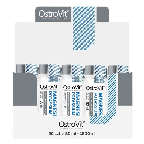 Magnesium Potassium + B6 Shot - Lemon Lime Grape - 20 x 80 ml.