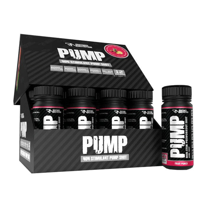 Pump Non-Stim Shot - Fruit Punch - 12 x 60 ml.