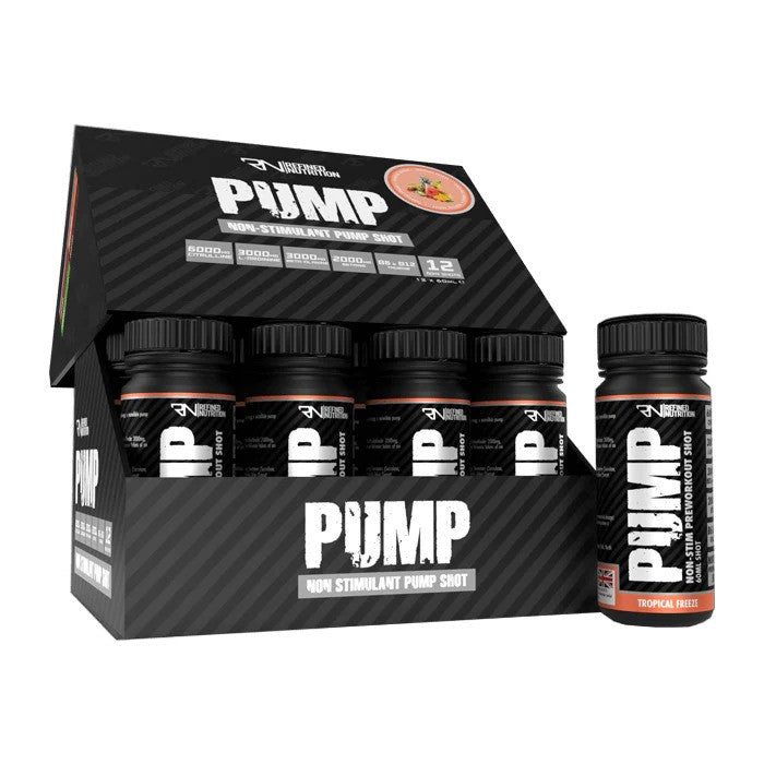 Pump Non-Stim Shot - Tropical Freeze - 12 x 60 ml.
