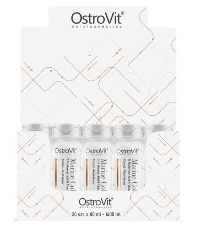 Marine Collagen Shot, Coconut-Peach - 20 x 80 ml.