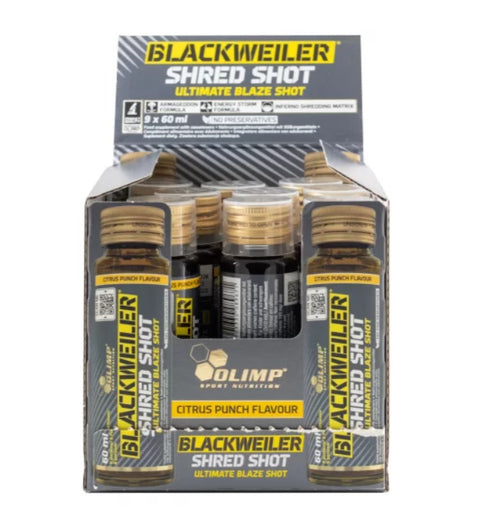 Blackweiler Shred Shot - Citrus Punch  - 9 x 60 ml.