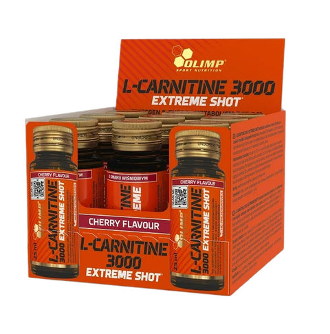 L-Carnitine 3000 Extreme Shot - Cherry - 9 x 25 ml.