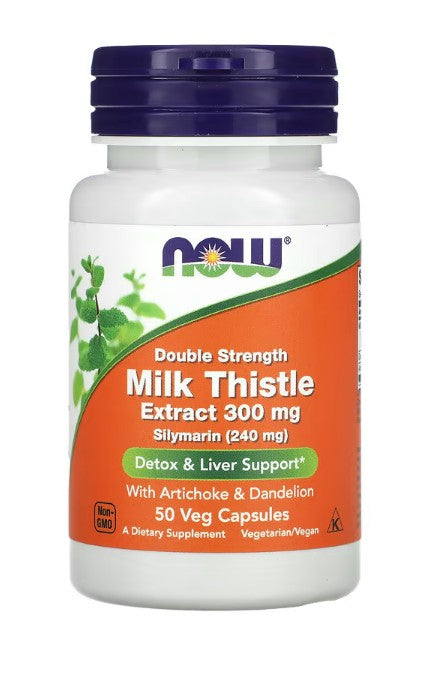 Milk Thistle Extract with Artichoke & Dandelion - 300mg Double Strength - 50 vcaps