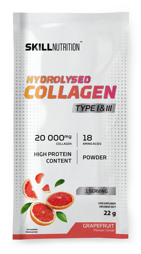 Hydrolysed Collagen Type I & III - Grapefruit - 22g (1 serving)