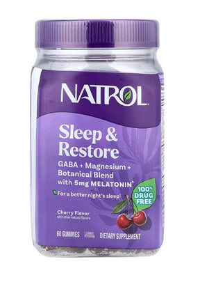 Sleep & Restore with Melatonin, Cherry - 60 gummies