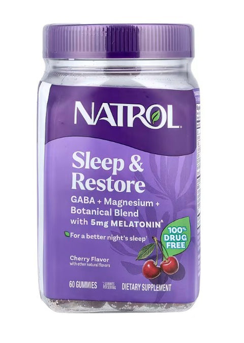 Sleep & Restore with Melatonin - Cherry - 60 gummies