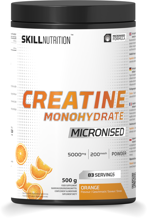 Micronised Creatine Monohydrate Flavoured - Orange - 500g