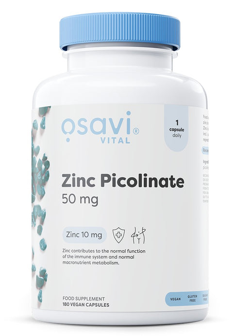 Zinc Picolinate - 50mg - 180 vegan caps