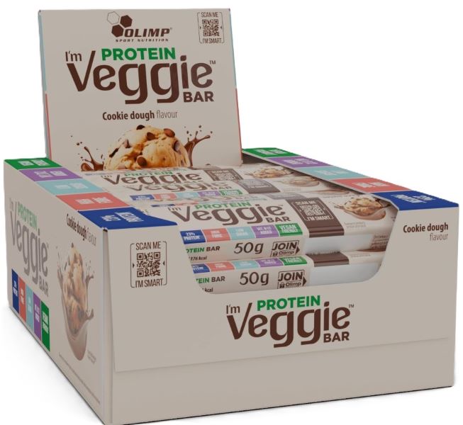 Protein Veggie Bar, Cookie Dough - 25 x 50g