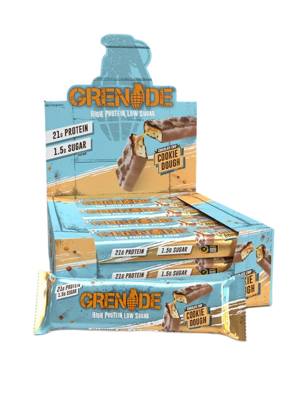 Protein Bars, Chocolate Chip Cookie Dough - 12 x 60g