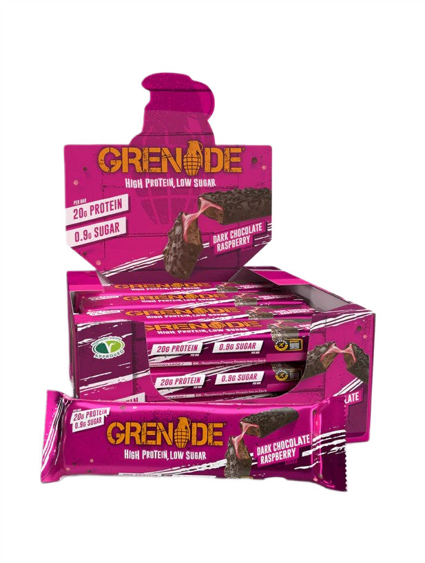 Protein Bars, Dark Chocolate Raspberry - 12 x 60g