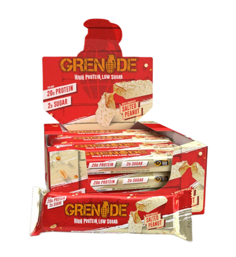 Protein Bars, White Chocolate Salted Peanut - 12 x 60g