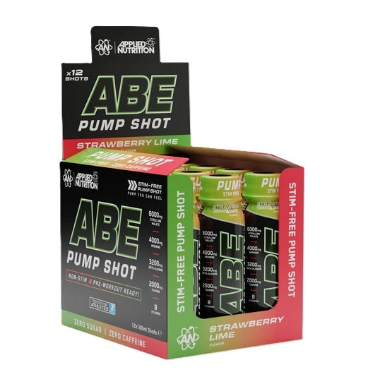 ABE Pump Shot - Strawberry Lime - 12 x 100 ml.