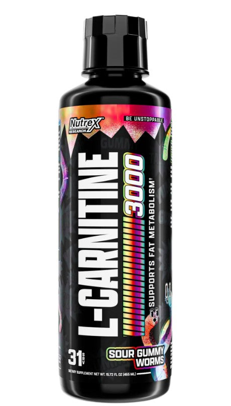 L-Carnitine 3000 - Sour Gummy Worms - 465 ml.