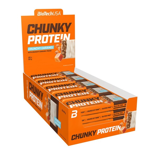 Chunky Protein Bar - Crunchy Caramel - 20 x 50g