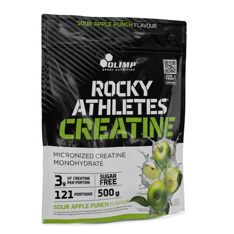 Rocky Athletes Creatine - Sour Apple Punch - 500g